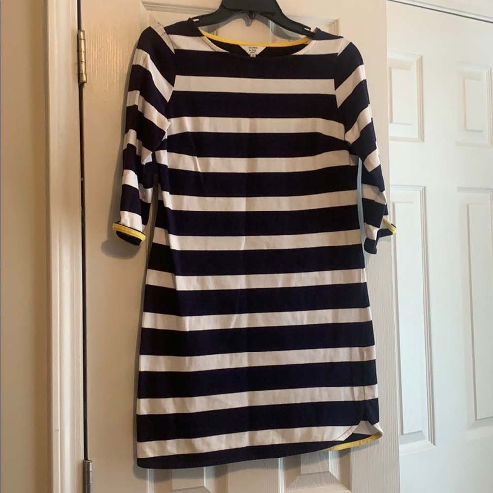 Crown and Ivy Navy and White Striped Dress